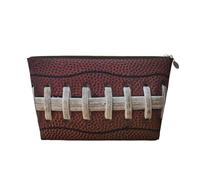 EZDLOWVBA American Football Laces Print Makeup Bag Cosmetic Bag for Purse Travel Make Up Organizer for Handbag,Waterproof Beauty Pouch for Women and Girls