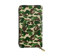 EZDLOWVBA Aniaml Camouflage Green Print Women Wallets,Large Capacity Clutch Purse for Women Ladie Men Wallet Clearance Credit Card Holder Pu Handbag