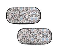 EZDLOWVBA Barber Supplies Pattern Print Pencil Cases Boys Girls Lovely Pencilcase with Zip Organizer for Students Pencil Case for Daughter Son Desk Pencil Pouch
