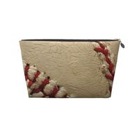 EZDLOWVBA Baseballs Print Makeup Bag Cosmetic Bag for Purse Travel Make Up Organizer for Handbag,Waterproof Beauty Pouch for Women and Girls
