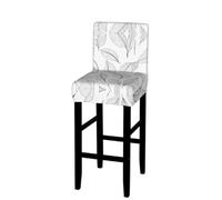 EZDLOWVBA Basil Thyme Dill & Rosemary Print Bar Stool Covers With Back, Stretch Stools Slipcovers Removable Low Back Swivel Chair Covers(1pcs)