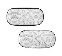 EZDLOWVBA Basil Thyme Dill & Rosemary Print Pencil Cases Boys Girls Lovely Pencilcase with Zip Organizer for Students Pencil Case for Daughter Son Desk Pencil Pouch