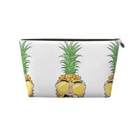 EZDLOWVBA Be A Pineapple Print Makeup Bag Cosmetic Bag for Purse Travel Make Up Organizer for Handbag,Waterproof Beauty Pouch for Women and Girls