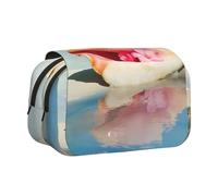 EZDLOWVBA Beach Conch Seascape Print Pencil Case Large Capacity Pen Pouch Pencil Bag with 2 Compartments Pen Holder Organizer Stationery Bag