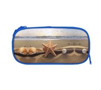 EZDLOWVBA Beach Theme Print Pencil Cases Boys Girls Lovely Pencilcase with Zip Organizer for Students Pencil Case for Daughter Son Desk Pencil Pouch