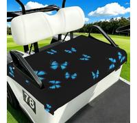 EZDLOWVBA Beautiful Blue Butterfly Print Golf Cart Seat Covers Club Car Seat Blanket Protector Golf Cart Accessory Decoration Fits Most Club Cars Golf Carts