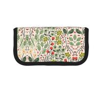 EZDLOWVBA Beautiful Flowers Print Pencil Case for Student Teens Adults Pencil Bag Case Kids Pencil Box Storage Bags Girls Pen Pouch Big Capacity