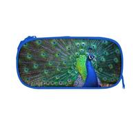 EZDLOWVBA Beautiful Peacock Print Pencil Cases Boys Girls Lovely Pencilcase with Zip Organizer for Students Pencil Case for Daughter Son Desk Pencil Pouch