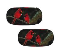 EZDLOWVBA Beautiful Red Birds Print Pencil Cases Boys Girls Lovely Pencilcase with Zip Organizer for Students Pencil Case for Daughter Son Desk Pencil Pouch