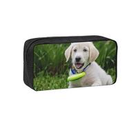 EZDLOWVBA Bichon Frise Dog Print Portable Student Kids Pencil Case Pen Bag Durable Stationery Pouch,Capacity Bag Pouch Holder