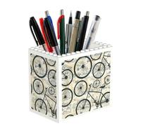 EZDLOWVBA Bicycle Print Personalised Building Blocks Pencil Holder for Office School and Home Creative Craft Decorations Desk Decor Mini Building Block Toy(1pcs)