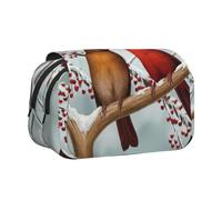 EZDLOWVBA Birds Print Pencil Case Large Capacity Pen Pouch Pencil Bag with 2 Compartments Pen Holder Organizer Stationery Bag