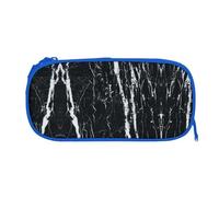 EZDLOWVBA Black and White Marble Print Pencil Cases Boys Girls Lovely Pencilcase with Zip Organizer for Students Pencil Case for Daughter Son Desk Pencil Pouch