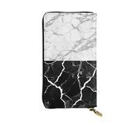 EZDLOWVBA Black White Marble Print Women Wallets,Large Capacity Clutch Purse for Women Ladie Men Wallet Clearance Credit Card Holder Pu Handbag
