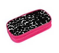 EZDLOWVBA Black White Polka Dots Print Pencil Cases Boys Girls Lovely Pencilcase with Zip Organizer for Students Pencil Case for Daughter Son Desk Pencil Pouch