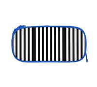 EZDLOWVBA Black & White Stripe Print Pencil Cases Boys Girls Lovely Pencilcase with Zip Organizer for Students Pencil Case for Daughter Son Desk Pencil Pouch
