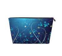 EZDLOWVBA Blue Swirl Print Makeup Bag Cosmetic Bag for Purse Travel Make Up Organizer for Handbag,Waterproof Beauty Pouch for Women and Girls