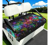 EZDLOWVBA Bright Beautiful Colorful Art Print Golf Cart Seat Covers Club Car Seat Blanket Protector Golf Cart Accessory Decoration Fits Most Club Cars Golf Carts