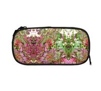 EZDLOWVBA Burning Bush with Red Berries Print Pencil Cases Boys Girls Lovely Pencilcase with Zip Organizer for Students Pencil Case for Daughter Son Desk Pencil Pouch