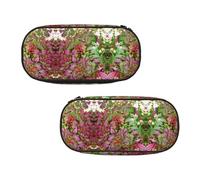EZDLOWVBA Burning Bush with Red Berries Print Pencil Cases Boys Girls Lovely Pencilcase with Zip Organizer for Students Pencil Case for Daughter Son Desk Pencil Pouch