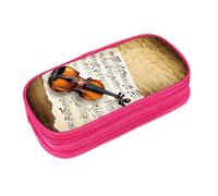 EZDLOWVBA Butterfly and Cello Print Pencil Cases Boys Girls Lovely Pencilcase with Zip Organizer for Students Pencil Case for Daughter Son Desk Pencil Pouch