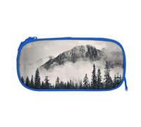 EZDLOWVBA Canadian Smokey Mountain Cliff Print Pencil Cases Boys Girls Lovely Pencilcase with Zip Organizer for Students Pencil Case for Daughter Son Desk Pencil Pouch