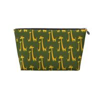 EZDLOWVBA Cartoon Giraffe Print Makeup Bag Cosmetic Bag for Purse Travel Make Up Organizer for Handbag,Waterproof Beauty Pouch for Women and Girls