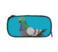 EZDLOWVBA Cartoon Pigeon Print Pencil Cases Boys Girls Lovely Pencilcase with Zip Organizer for Students Pencil Case for Daughter Son Desk Pencil Pouch
