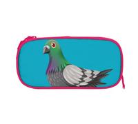 EZDLOWVBA Cartoon Pigeon Print Pencil Cases Boys Girls Lovely Pencilcase with Zip Organizer for Students Pencil Case for Daughter Son Desk Pencil Pouch