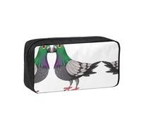 EZDLOWVBA Cartoon Pigeon Print Portable Student Kids Pencil Case Pen Bag Durable Stationery Pouch,Capacity Bag Pouch Holder