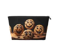 EZDLOWVBA Chocolate Chip Print Makeup Bag Cosmetic Bag for Purse Travel Make Up Organizer for Handbag,Waterproof Beauty Pouch for Women and Girls