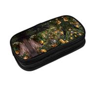EZDLOWVBA Climbing Rose On Iron Print Pencil Cases Boys Girls Lovely Pencilcase with Zip Organizer for Students Pencil Case for Daughter Son Desk Pencil Pouch