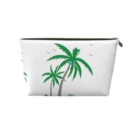 EZDLOWVBA Coconut Tree Print Makeup Bag Cosmetic Bag for Purse Travel Make Up Organizer for Handbag,Waterproof Beauty Pouch for Women and Girls