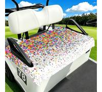EZDLOWVBA Colored Dots Art Print Golf Cart Seat Covers Club Car Seat Blanket Protector Golf Cart Accessory Decoration Fits Most Club Cars Golf Carts