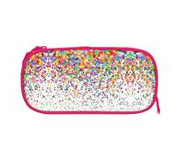 EZDLOWVBA Colored Dots Art Print Pencil Cases Boys Girls Lovely Pencilcase with Zip Organizer for Students Pencil Case for Daughter Son Desk Pencil Pouch