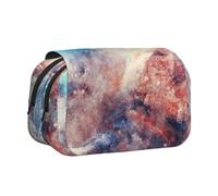 EZDLOWVBA Complex Color Print Pencil Case Large Capacity Pen Pouch Pencil Bag with 2 Compartments Pen Holder Organizer Stationery Bag