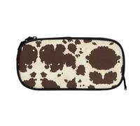 EZDLOWVBA Cow Fur Print Print Pencil Cases Boys Girls Lovely Pencilcase with Zip Organizer for Students Pencil Case for Daughter Son Desk Pencil Pouch