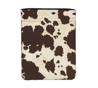 EZDLOWVBA Cow Fur Print Print Protective Book Sleeve, Waterproof Book Cover Pouch, Portable Book Pouch for Paperback Hardcover, Book Lovers Gift
