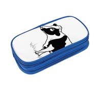 EZDLOWVBA Cow in Black and White Print Pencil Cases Boys Girls Lovely Pencilcase with Zip Organizer for Students Pencil Case for Daughter Son Desk Pencil Pouch