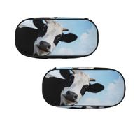 EZDLOWVBA Cow Patterns Print Pencil Cases Boys Girls Lovely Pencilcase with Zip Organizer for Students Pencil Case for Daughter Son Desk Pencil Pouch