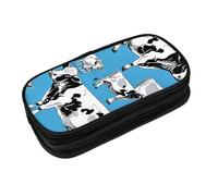 EZDLOWVBA Cow Print Pencil Cases Boys Girls Lovely Pencilcase with Zip Organizer for Students Pencil Case for Daughter Son Desk Pencil Pouch