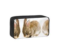 EZDLOWVBA Cry Rabbit Print Portable Student Kids Pencil Case Pen Bag Durable Stationery Pouch,Capacity Bag Pouch Holder