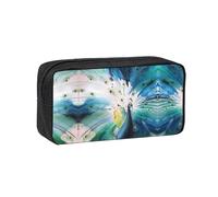 EZDLOWVBA Cute Peacock Print Pencil Case for Boys Girls Secondary School Pen Holder for Kids Girls Pen Pouch Pencil Bag Office College Stationery