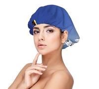 EZDLOWVBA Cute Penguin Print Adult's Satin Sleeping Cap - Adjustable Elastic Sleep Bonnet - Perfect for Overnight Hairstyles and Hair Care Black