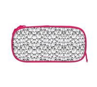 EZDLOWVBA Cute Penguins Sketch Print Pencil Cases Boys Girls Lovely Pencilcase with Zip Organizer for Students Pencil Case for Daughter Son Desk Pencil Pouch