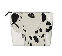 EZDLOWVBA Dalmatian Print Dalmatian Print Fake Hemp Makeup Bag – Travel, and Daily Storage Essential – Reusable Cosmetic Bag, Zipper Pouch, Make-Up Tool