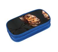 EZDLOWVBA Decaying Rose Print Pencil Cases Boys Girls Lovely Pencilcase with Zip Organizer for Students Pencil Case for Daughter Son Desk Pencil Pouch