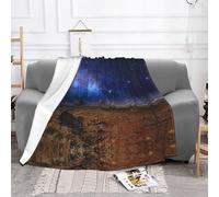 EZDLOWVBA Desert Monument Valley Landscape Print Fleece Throw Blanket For Couch Sofa Bed, Cozy Fuzzy Soft Lightweight Warm Blankets For All Seasons