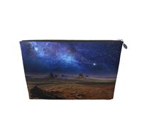 EZDLOWVBA Desert Monument Valley Landscape Print Makeup Bag Cosmetic Bag for Purse Travel Make Up Organizer for Handbag,Waterproof Beauty Pouch for Women and Girls