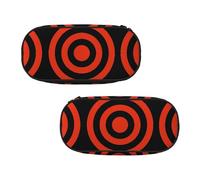 EZDLOWVBA Design Target Print Pencil Cases Boys Girls Lovely Pencilcase with Zip Organizer for Students Pencil Case for Daughter Son Desk Pencil Pouch